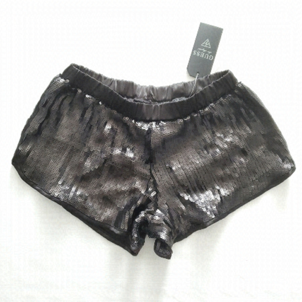 Guess Matte Festival Sequined Mini Shorts